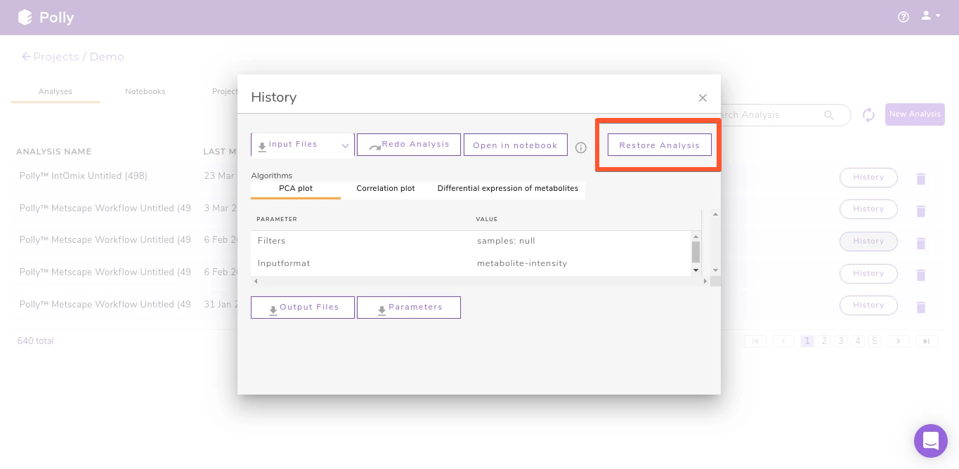 Restore for Angular applications