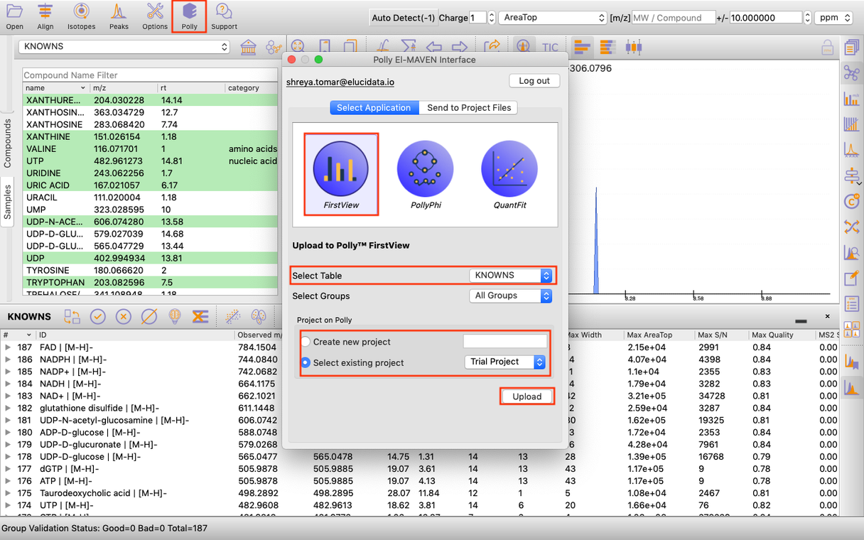 El-MAVEN FirstView Interface