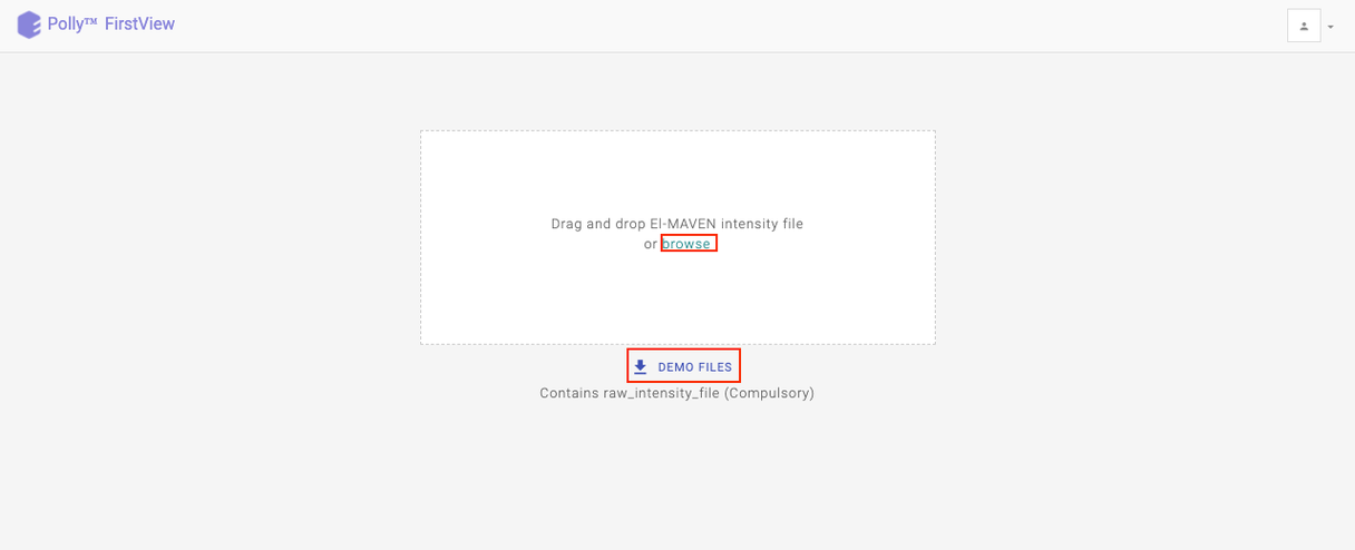 Upload page of FirstView
