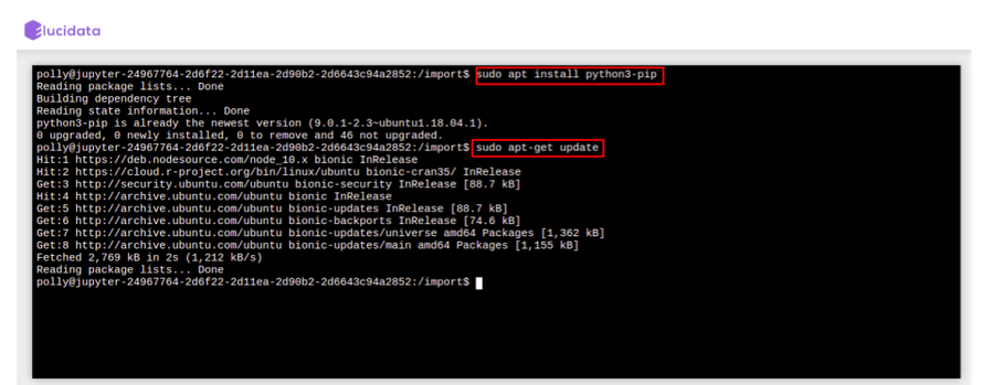 Installing System libraries using the Terminal