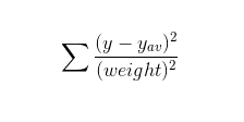 Sum of squares about the mean
