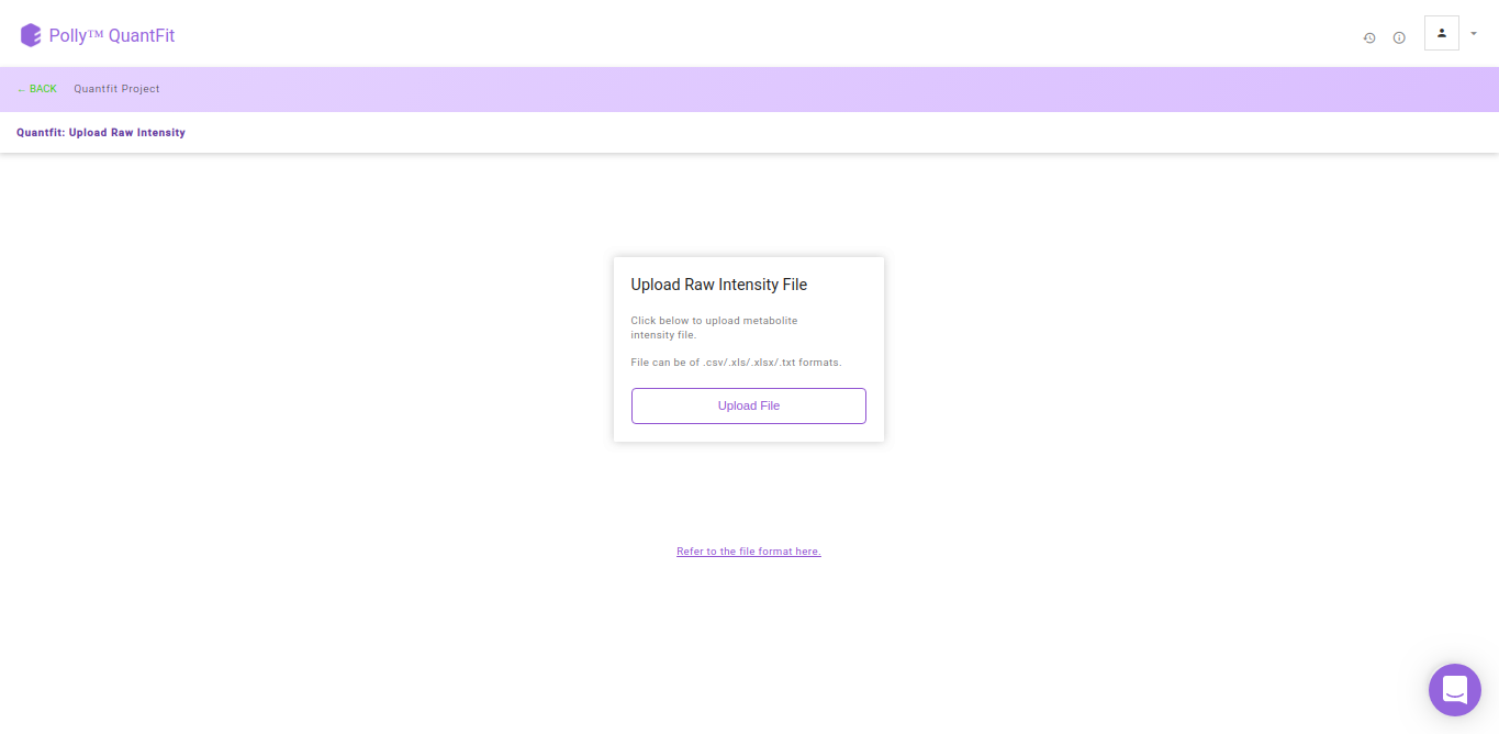 Upload page